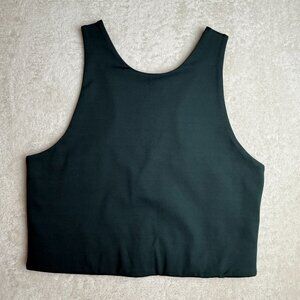 Girlfriend Collective Paloma Racerback Sports Bra Moss Green Size M